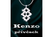 Kenzo přívěsek - strass stříbřený